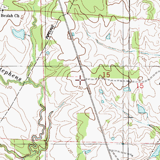 Topographic Map of Elizabeth School (historical), AL