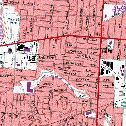 Topographic Map of Advent Christian Church, TN