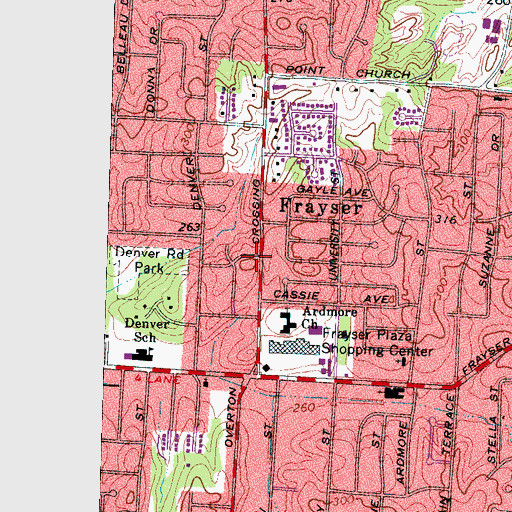 Topographic Map of Apostolic Church of the Lord Jesus Christ, TN