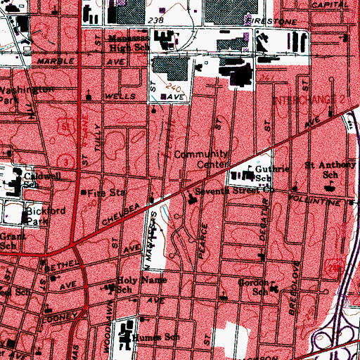 Topographic Map of Apostolic Fellowship Church of Christ, TN