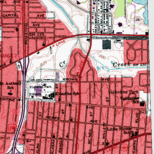 Topographic Map of Apostolic Pentecostal Church of Jesus Christ, TN