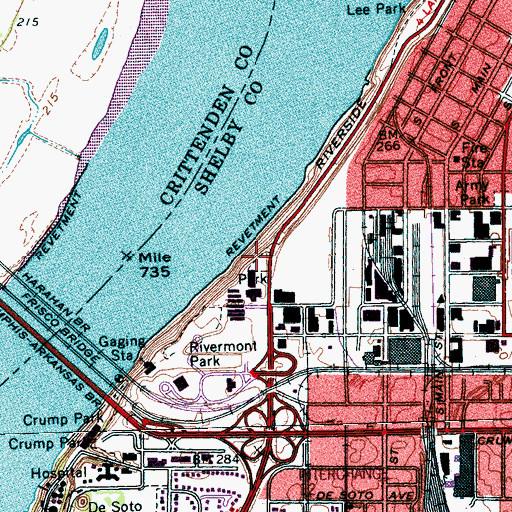 Topographic Map of Ashburn-Coppock Park, TN