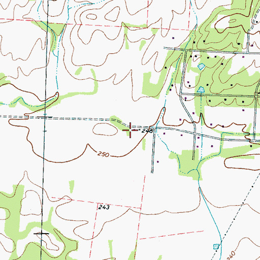 Topographic Map of Bolton Bottom School (historical), TN
