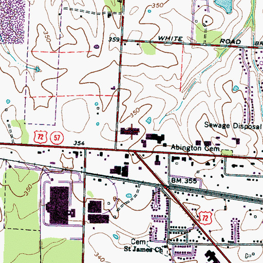 Topographic Map of City Shopping Center, TN