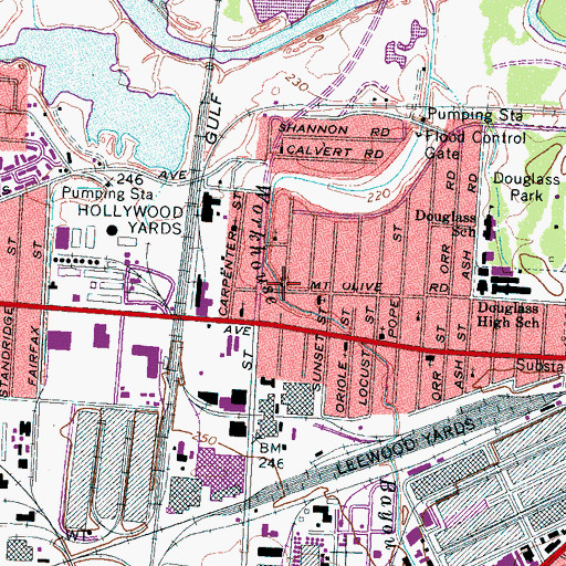 Topographic Map of Coopers Chapel African Methodist Episcopal Zion Church, TN
