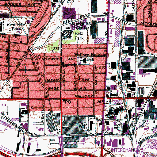 Topographic Map of Faith Temple, TN