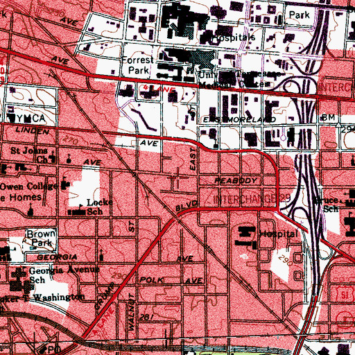 Topographic Map of Fellowship Community Church, TN