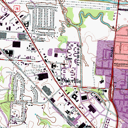 Topographic Map of Forest Chapel, TN