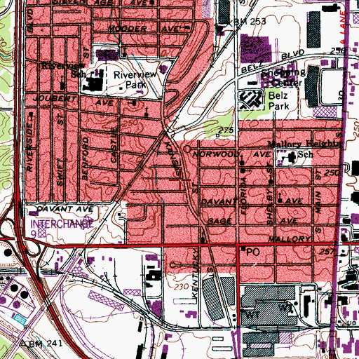 Topographic Map of Gospel Truth Missionary Baptist Assembly, TN