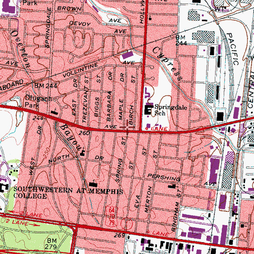 Topographic Map of Greater Galatian Baptist Church, TN