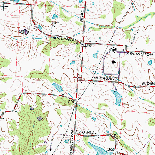 Topographic Map of Home Ferry School (historical), TN