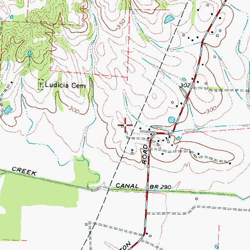Topographic Map of Lucidia School (historical), TN