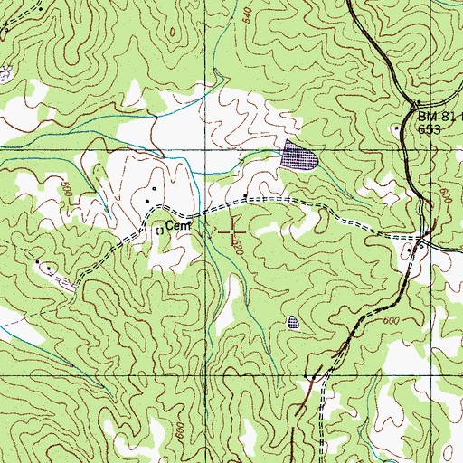 Topographic Map of District 7 (historical), TN