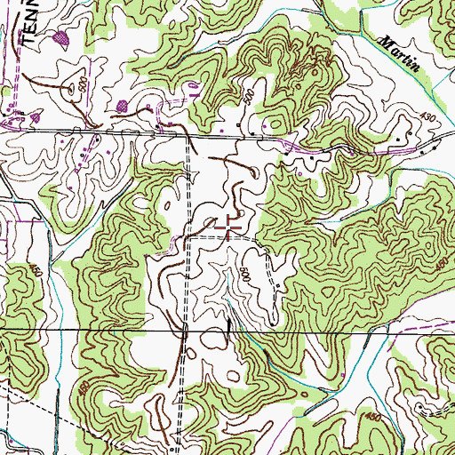 Topographic Map of District 10 (historical), TN