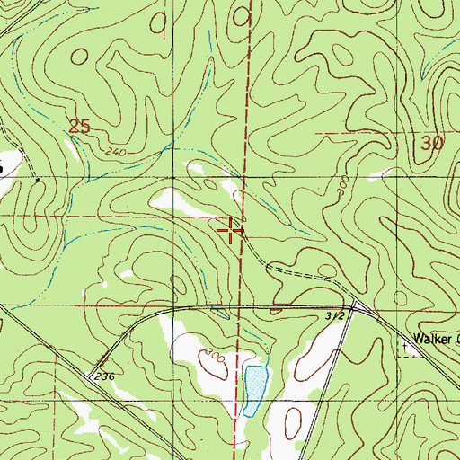Topographic Map of Ingham School (historical), AL