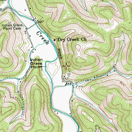 Topographic Map of District 4 (historical), TN