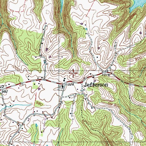 Topographic Map of District 7 (historical), TN