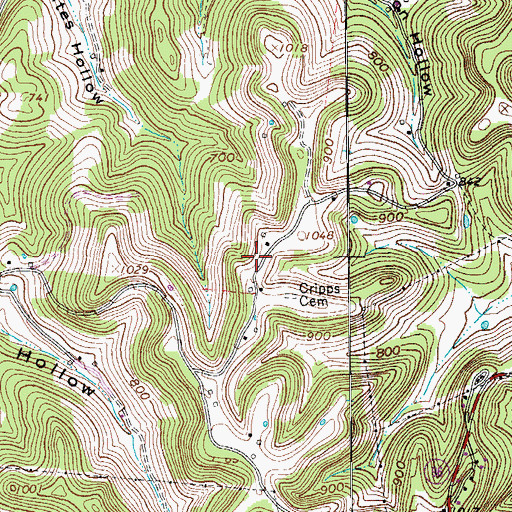 Topographic Map of District 15 (historical), TN