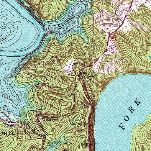 Topographic Map of District 18 (historical), TN