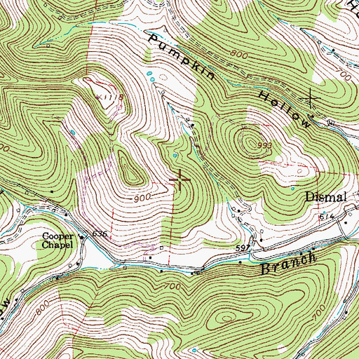 Topographic Map of District 19 (historical), TN