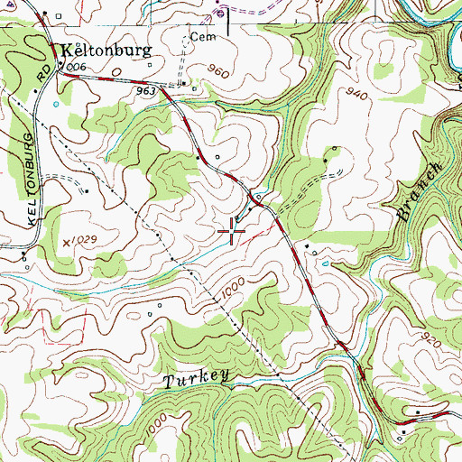 Topographic Map of District 21 (historical), TN