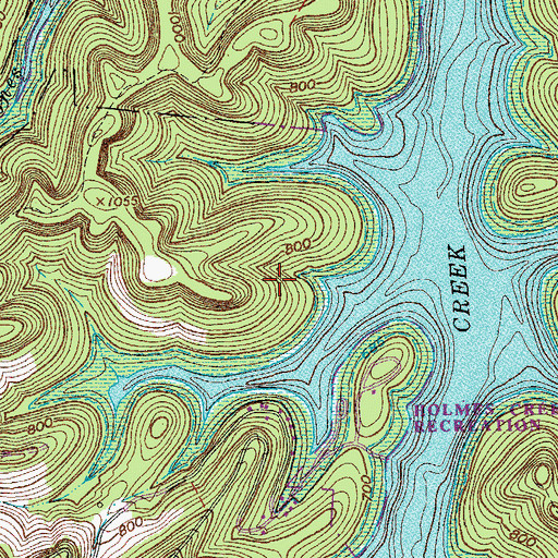 Topographic Map of District 22 (historical), TN