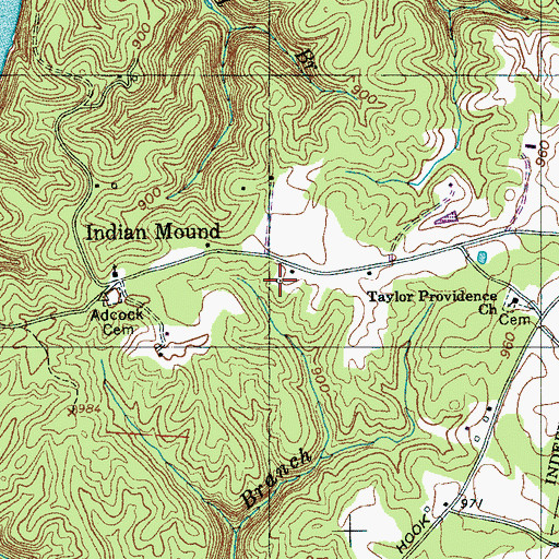 Topographic Map of District 23 (historical), TN