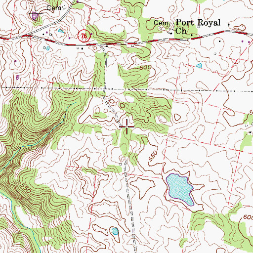 Topographic Map of District 5 (historical), TN
