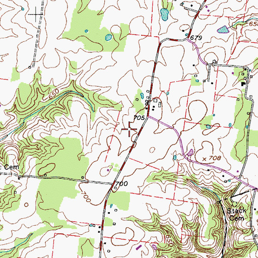 Topographic Map of District 10 (historical), TN