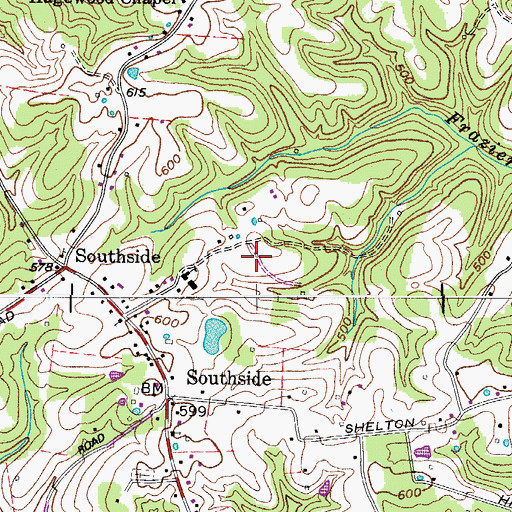 Topographic Map of District 16 (historical), TN