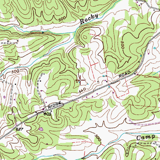 Topographic Map of District 17 (historical), TN