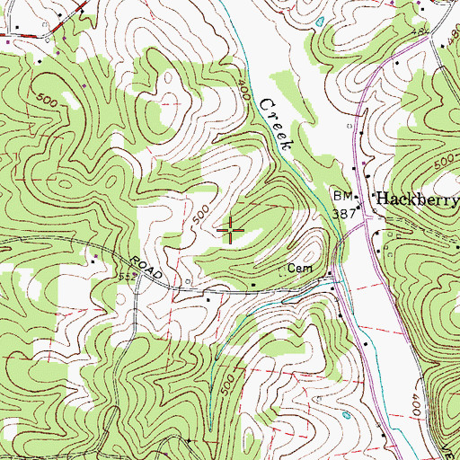 Topographic Map of District 18 (historical), TN