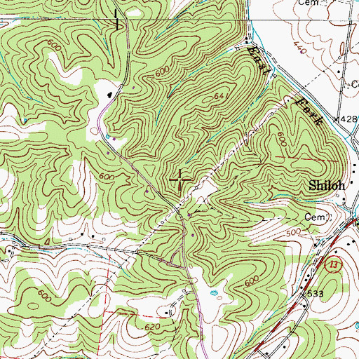 Topographic Map of District 20 (historical), TN