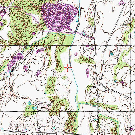 Topographic Map of Bostick Cemetery, TN