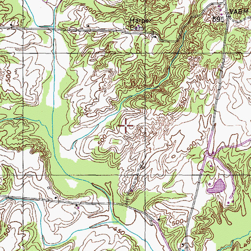 Topographic Map of Bowden Cemetery, TN