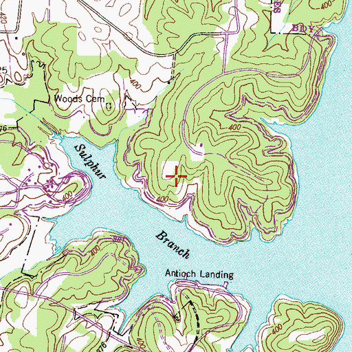 Topographic Map of Brannon Cemetery, TN