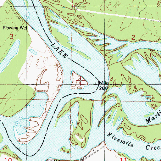 Topographic Map of Jones Field, AL