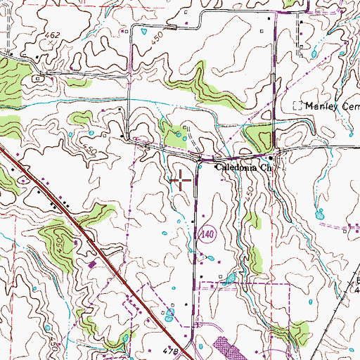 Topographic Map of Jones Cemetery, TN