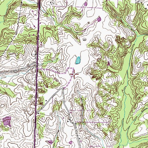 Topographic Map of Rennolds Cemetery, TN