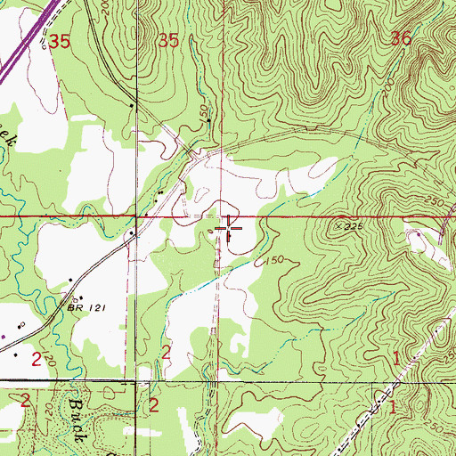 Topographic Map of Live Oak School (historical), AL