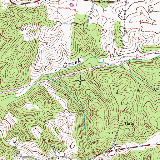 Topographic Map of Fambrough Cemetery, TN