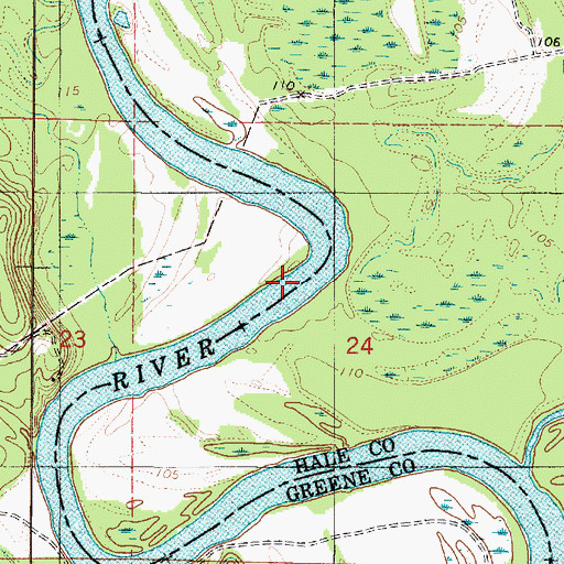Topographic Map of Mays Bar, AL
