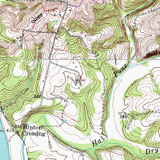 Topographic Map of Major Cemetery, TN
