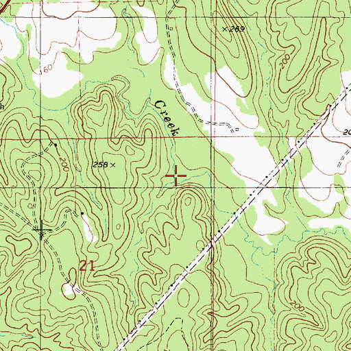 Topographic Map of Mays Mill (historical), AL