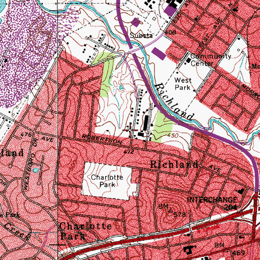 Topographic Map of Barth-Vernon United Methodist Church, TN