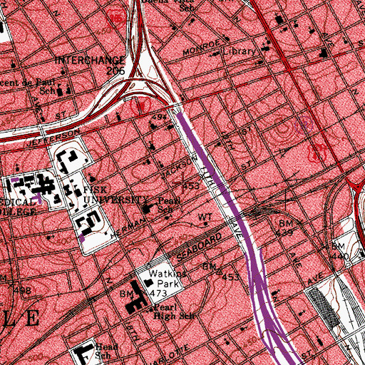 Topographic Map of Hopewell Missionary Baptist Church, TN