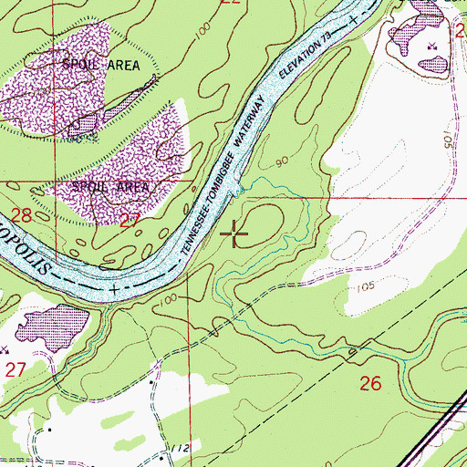 Topographic Map of Meeting House Branch, AL