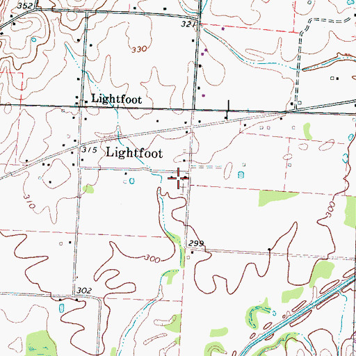 Topographic Map of Lightfoot School (historical), TN