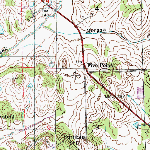 Topographic Map of Midway Plantation (historical), AL