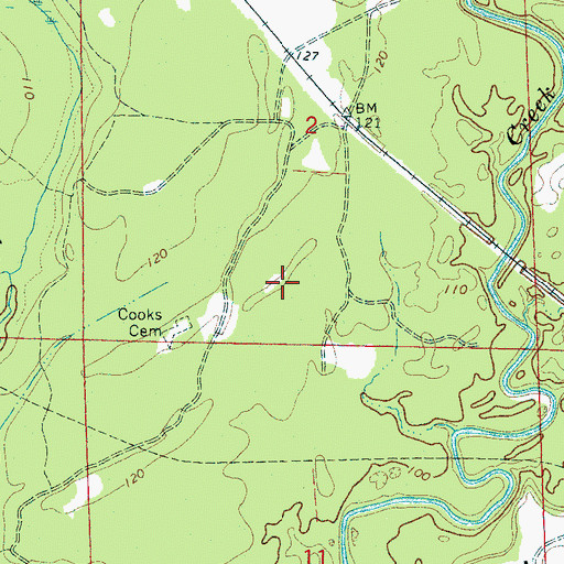 Topographic Map of Morning Star Church (historical), AL